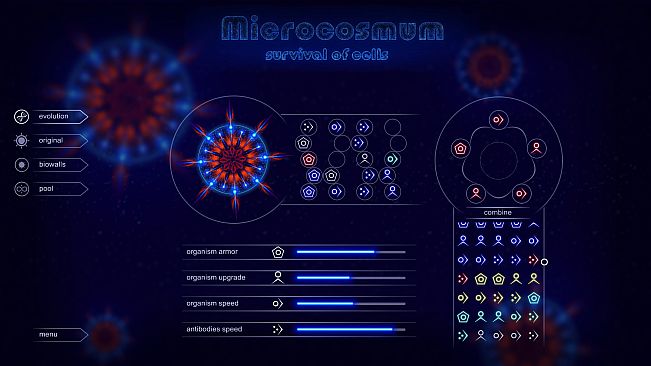 Microcosmum: survival of cells - Random levels