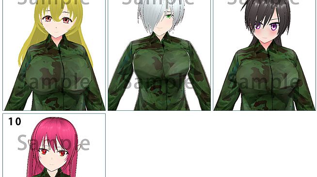 RPG Maker 3D Character Converter - Gee-kun-soft character 14 military uniform 3