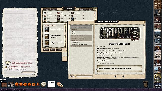 Fantasy Grounds - Rippers Resurrected Expedition: South Pacific