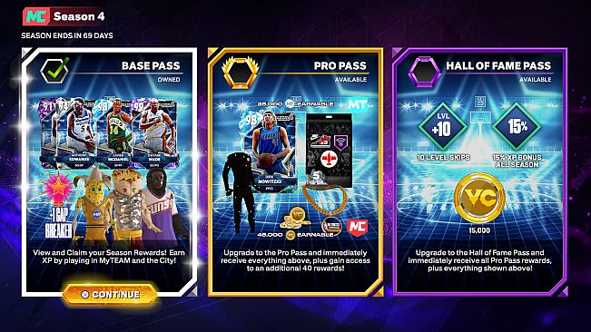 NBA 2K25 Hall of Fame Pass: Season 4