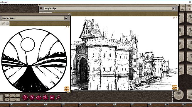 Fantasy Grounds - Village Backdrop : Longbridge (5E)