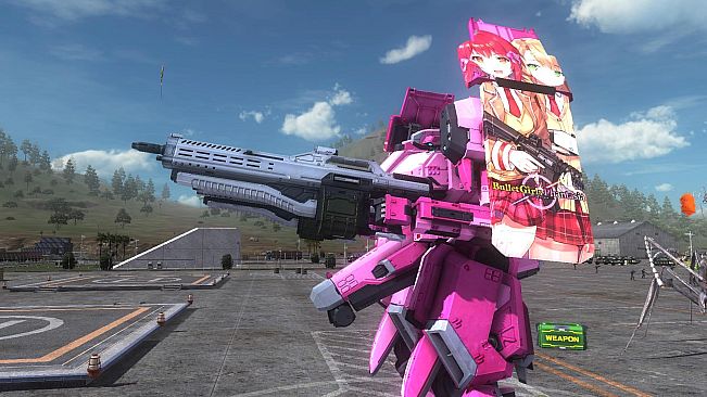 EARTH DEFENSE FORCE 5 - Air Raider Piloted Weapon: Combat Frame Phantasia Shield Nyx