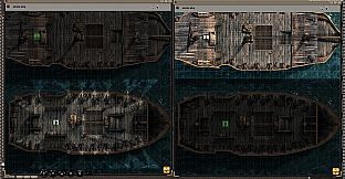 Fantasy Grounds - Black Scrolls Pirate and Ghost Ship (Map Tile Pack)