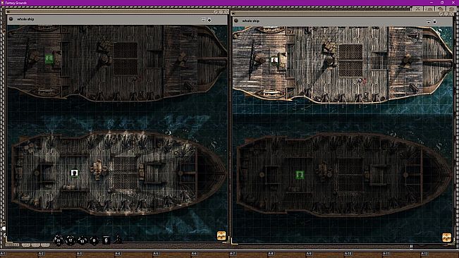 Fantasy Grounds - Black Scrolls Pirate and Ghost Ship (Map Tile Pack)