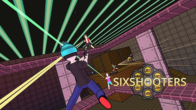 Sixshooters: A 6 Player Split-Screen FPS