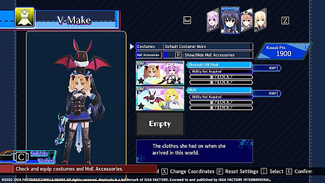 Neptunia Virtual Stars - Akatsuki UNI Pack