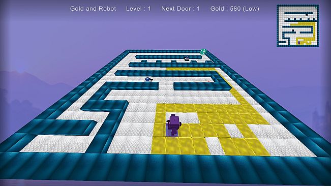 Gold and Robot
