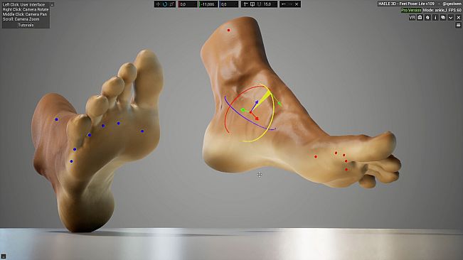 HAELE 3D - Feet Poses Lite - Drawing References