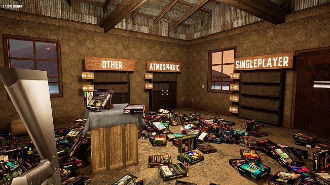 Game Shelver 99: I must organize my Steam Library and defend it against pirates with a shotgun