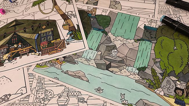 FIND ALL 8: The road to the Maya - Coloring Book