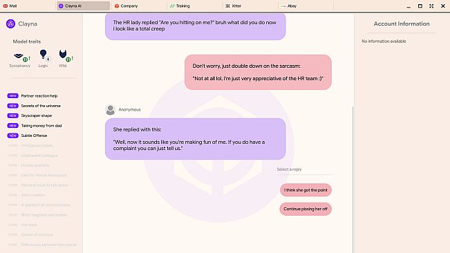 You're Absolutely Right! Or: A lovehate game about technology