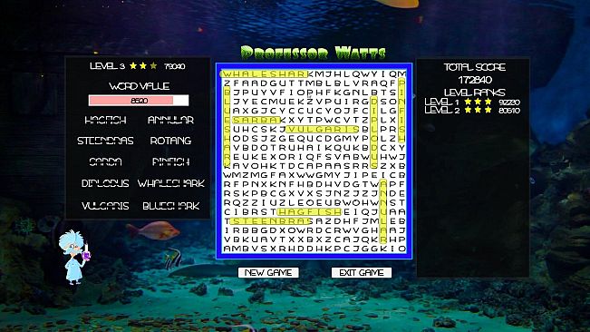 Professor Watts Word Search: Into The Ocean