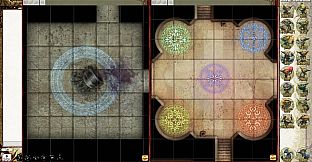 Fantasy Grounds - Pathfinder Flip-Mat: Wizard's Dungeon (Map Pack)