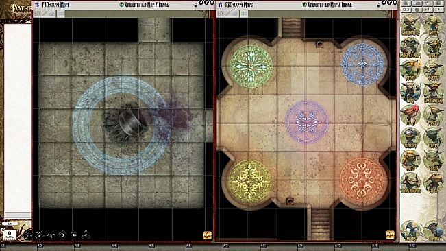 Fantasy Grounds - Pathfinder Flip-Mat: Wizard's Dungeon (Map Pack)