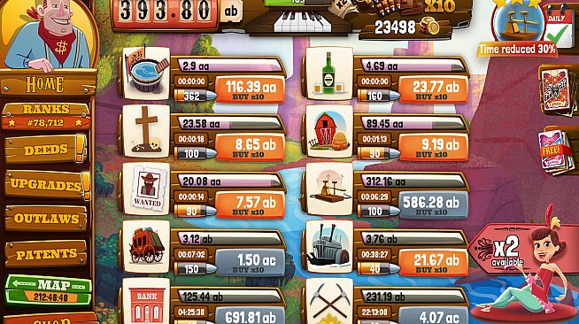 Wild West Saga: Idle Tycoon Clicker