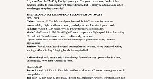 The Hero Project: Open Season - Prodigal's Database for Powereds