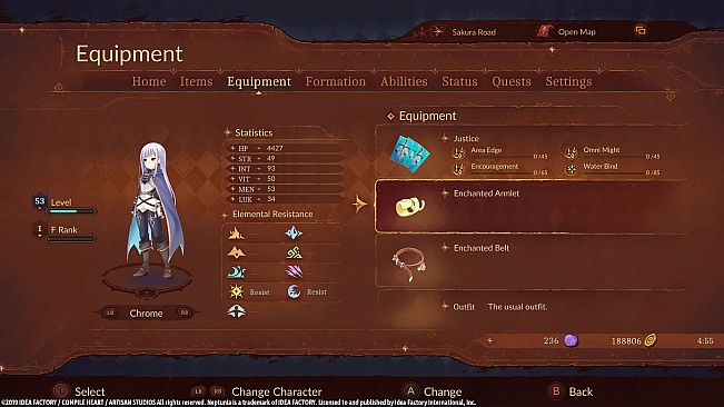 Super Neptunia RPG [Enchanted Series] Equipment Set