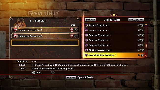 Street Fighter X Tekken: Gems Assist 5 