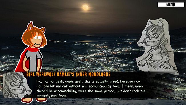 Girl Werewolf Hamlet Saves Christmas