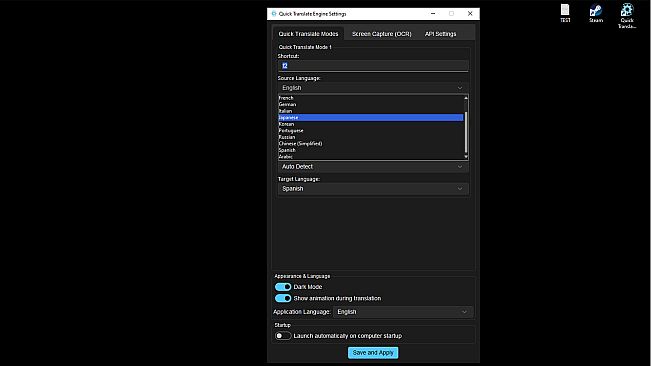 Quick Translate Engine