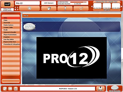 Rugby Union Team Manager 2015