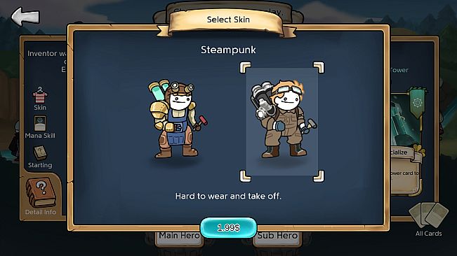 3 Minute Heroes - Steampunk (Inventor Skin)