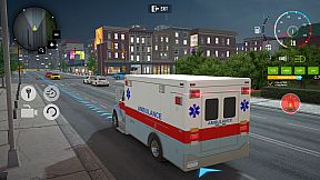 City Ambulance Car Driving
