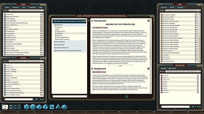 Fantasy Grounds - Fifth Edition Fantasy #33: Sailors on the Starless Sea