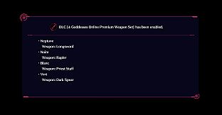 Megadimension Neptunia VIIR - 4 Goddesses Online Premium Weapon Set