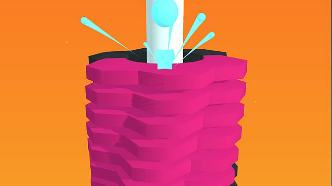 Ball Way Crush Color Tower 3d