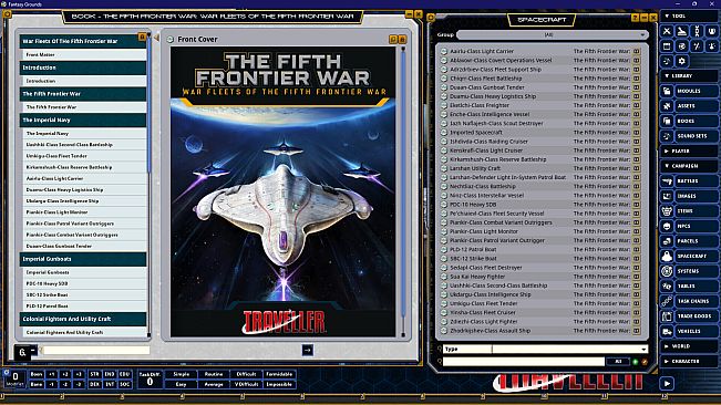 Fantasy Grounds - Traveller - War Fleets of the Fifth Frontier War