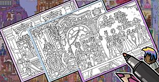 FIND KITTENS 11: Dollhouse - Coloring Book