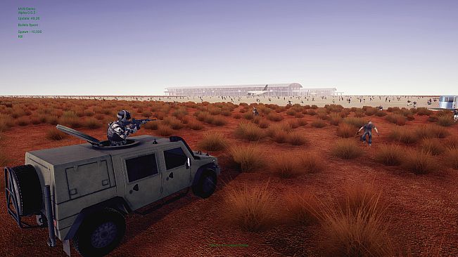 Minigun VS Swarms of the Zombie Apocalypse Simulator