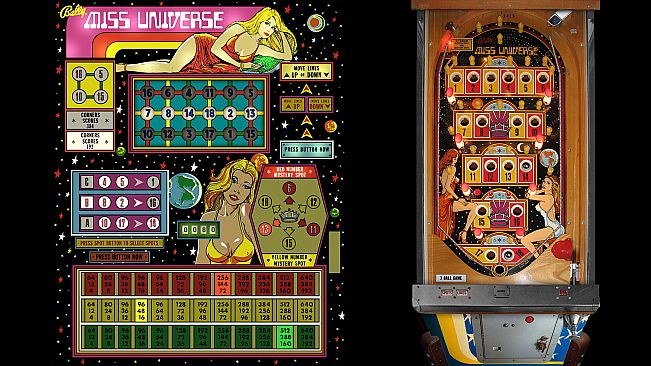 Bingo Pinball Gameroom - Bally Miss Universe