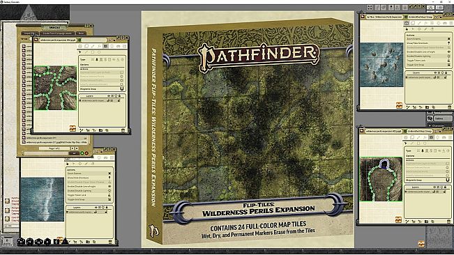 Fantasy Grounds - Pathfinder RPG - Flip-Tiles - Wilderness Perils Expansion