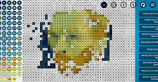 WORLD OF ART - learn with JIGSAW PUZZLES: PIXEL ART BY NUMBERS