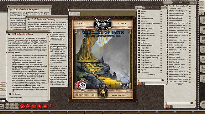 Fantasy Grounds - 5E: Shattered Heart Adventure Path (5E): Crucible of Faith