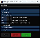 OVR Dynamic Resolution