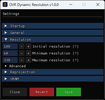 OVR Dynamic Resolution