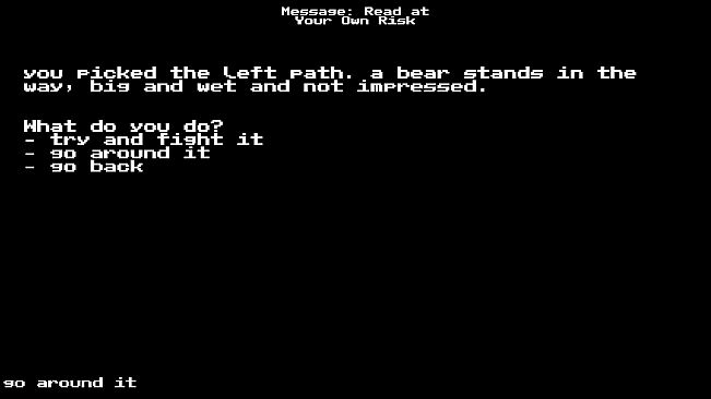 Message: Read at Your Own Risk