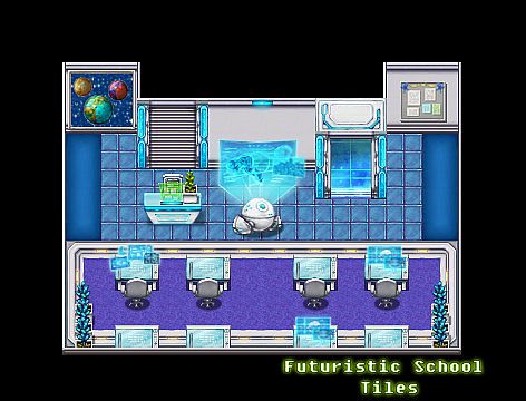 RPG Maker VX Ace - Futuristic School Tiles