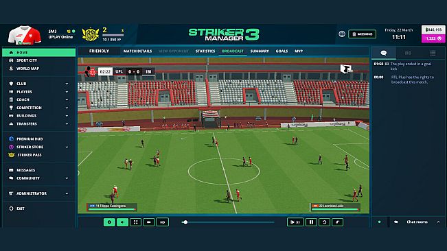 Striker Manager 3 - Online Football Manager