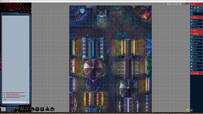 Fantasy Grounds - Starfinder RPG - Starfinder Flip-Mat - Amusement Park