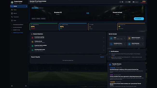 Goalcrest: Club Management Tycoon