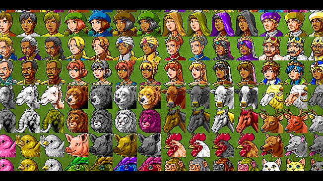 RPG Maker MZ - MEGA FANTASY Walking NPCs and Faces