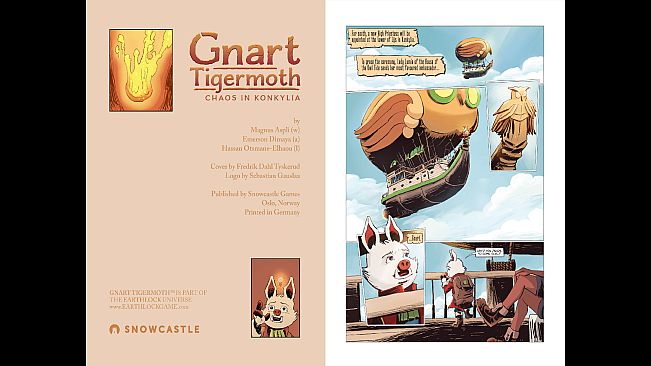 EARTHLOCK Comic Book #3: Gnart Tigermoth: Chaos in Konkylia