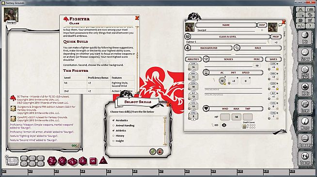 Fantasy Grounds - D&D Fighter Class Pack