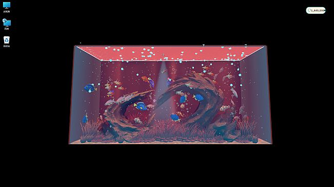 DeskFins: Desktop Aquarium