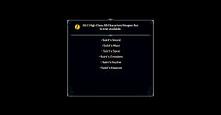 Dragon Star Varnir High Class All Characters Weapon Set