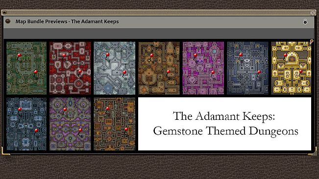 Fantasy Grounds - Paths to Adventure: The Adamant Keeps (Map Pack)
